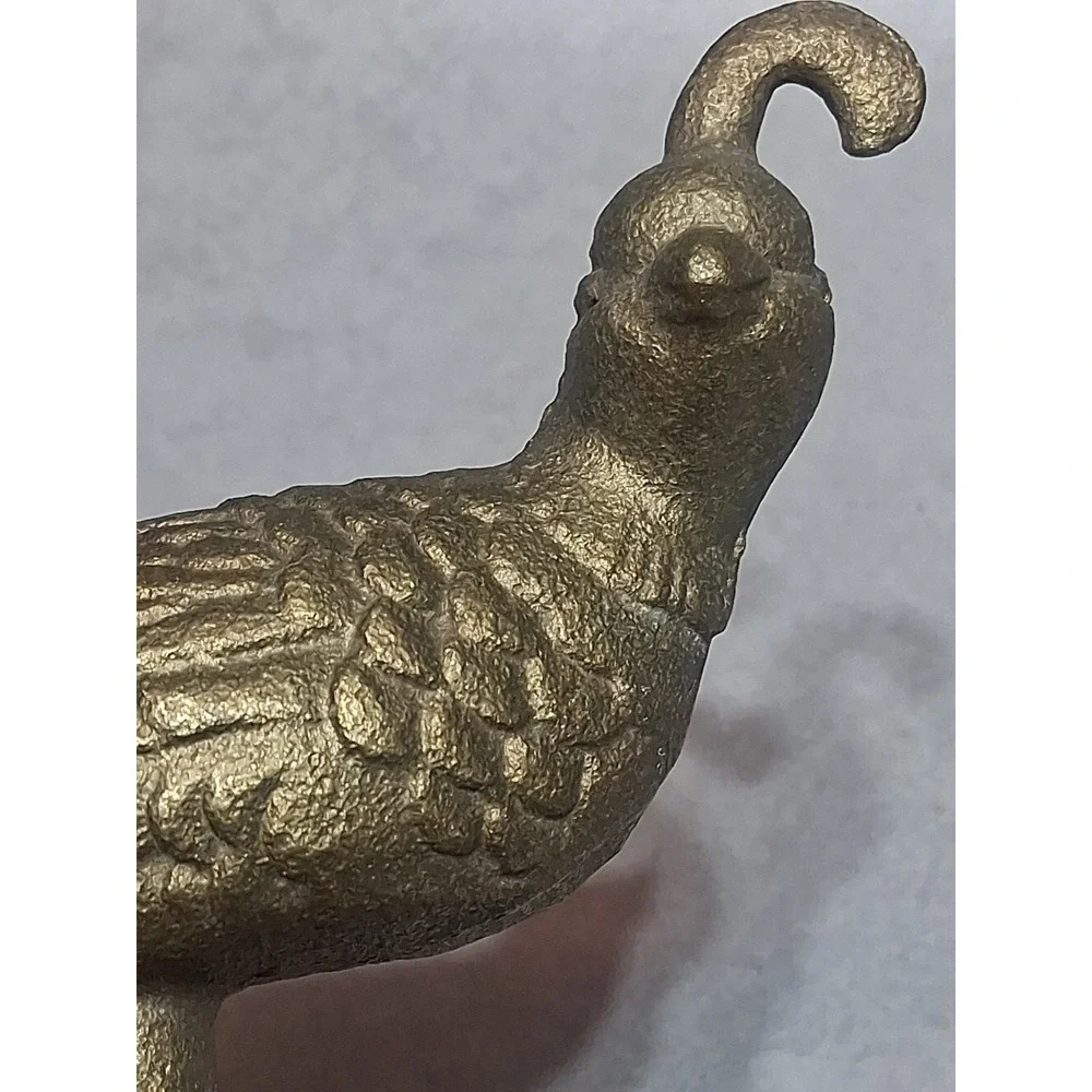 Vintage Solid BRASS BRONZE Quail Handle Spigot Water Faucet 🕊